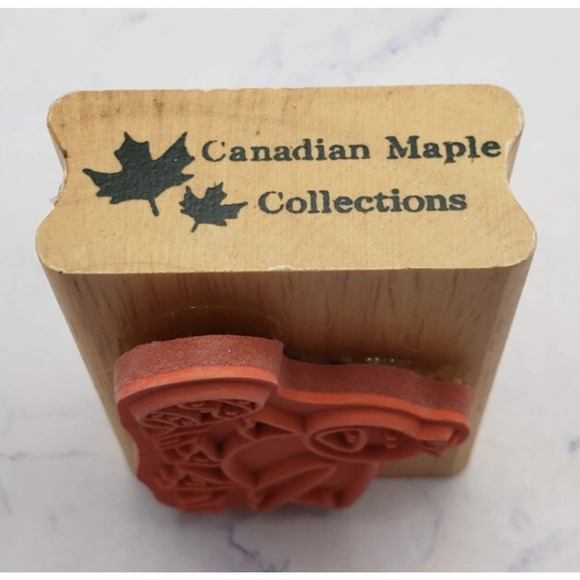 Easter Chick With Egg Canadian Maple Collections Rubber Stamp - Picture 3 of 7